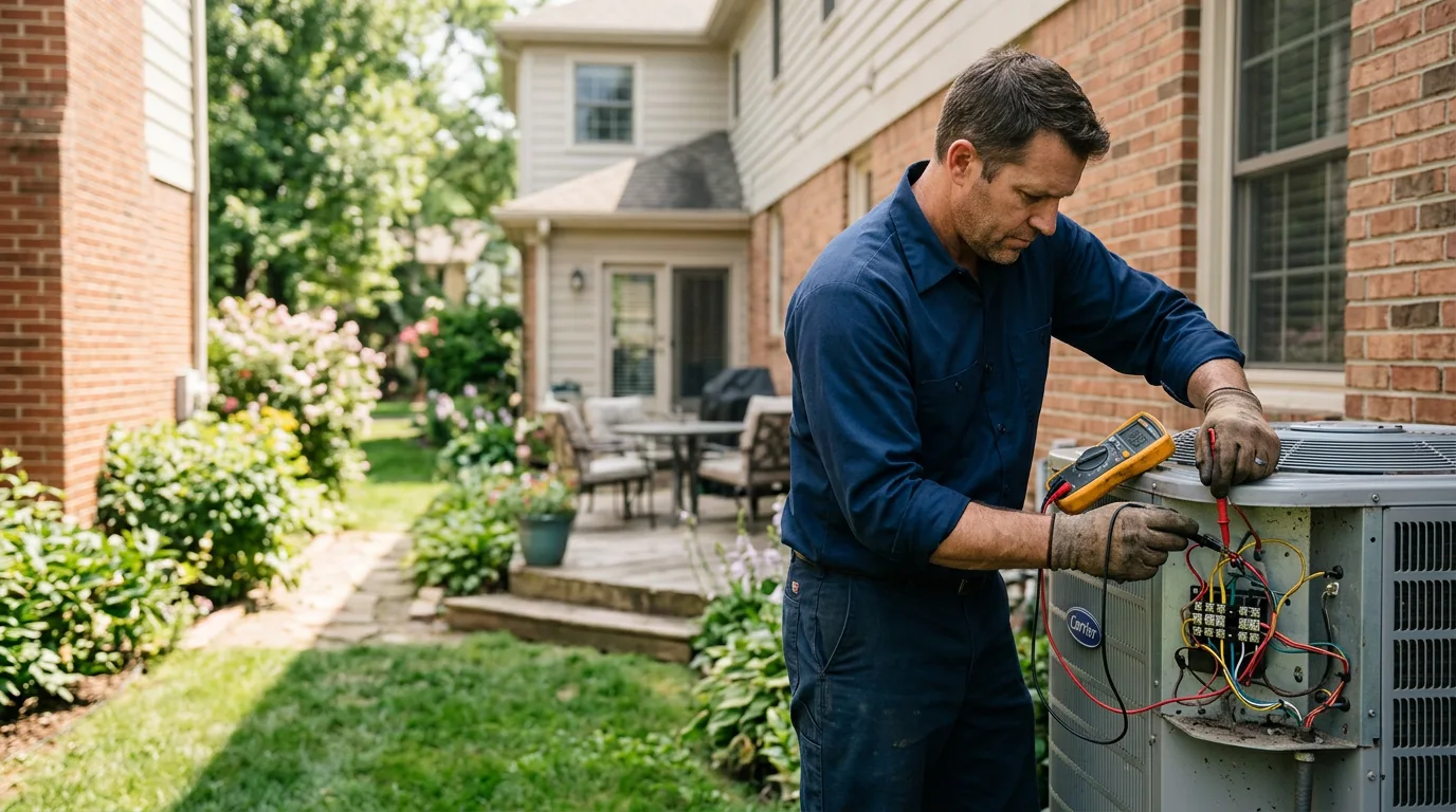 HVAC technician working near Ellensburg, WA